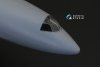 Quinta Studio QC144002 Tu-154 vacuuformed clear canopy (for Zvezda kit) 1/144